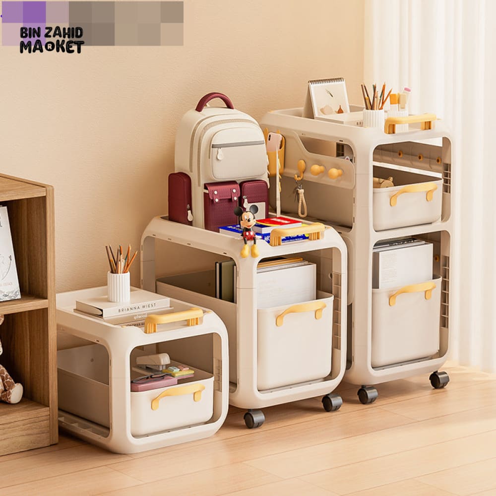 MULTIPURPOSE MOVABLE STORAGE ORGANIZER CART - 2 LAYER