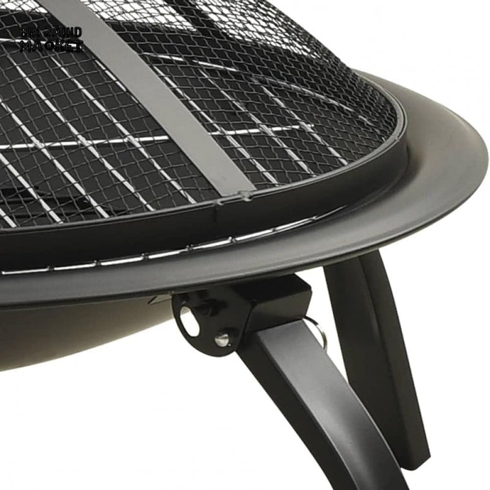 PREMIUM 2-IN-1 FIRE PIT & BBQ GRILL WITH POKER - 56x56x49 CM