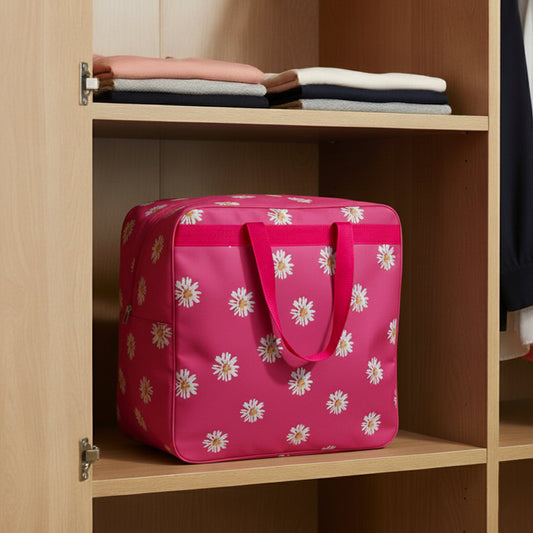 120 GSM Non-Woven Multipurpose Storage Bags For Travel & Wardrobe-Floral