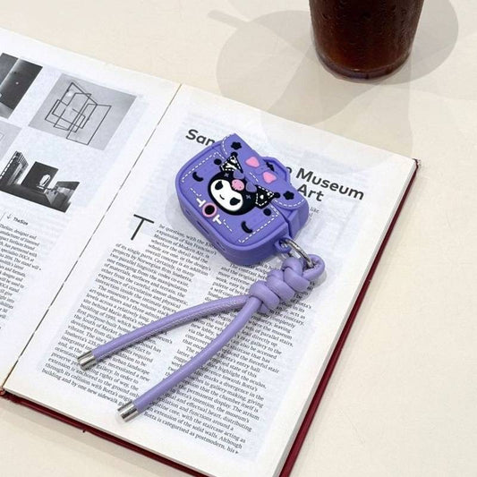 Purple Punk Character AirPods Cover