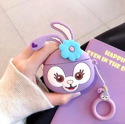 Purple Bunny AirPods Cover