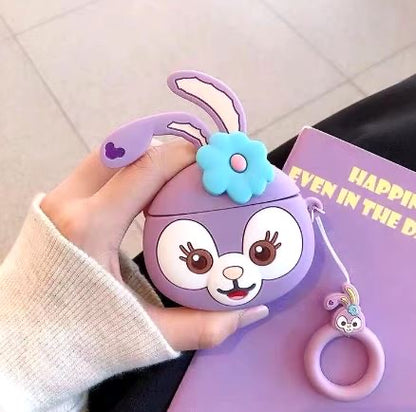 Purple Bunny AirPods Cover