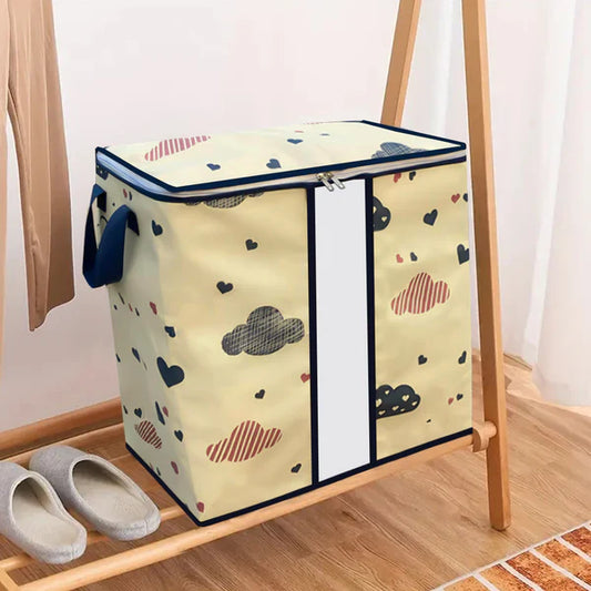 120 GSM Non Woven Storage Bag In Cute & Elegant Clouds Print