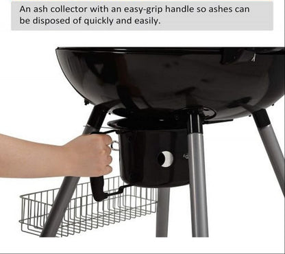 CHARCOAL KETTLE BBQ GRILL 22.5 INCH WITH LID PORTABLE OUTDOOR BBQ GRILL FOR PICNIC CAMPING TERRACE GARDEN