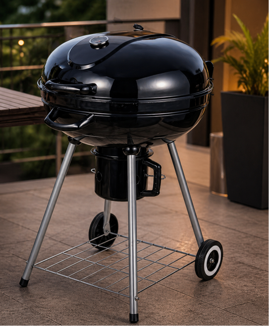 CHARCOAL KETTLE BBQ GRILL 22.5 INCH WITH LID PORTABLE OUTDOOR BBQ GRILL FOR PICNIC CAMPING TERRACE GARDEN