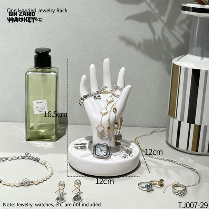 CREATIVE HAND SHAPE JEWELRY STORAGE STAND DECOR ORGANIZER