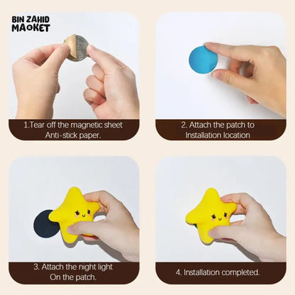 CUTE SILICONE LED NIGHT LIGHT USB RECHARGEABLE TOUCH CONTROL - STICKY CLOUD