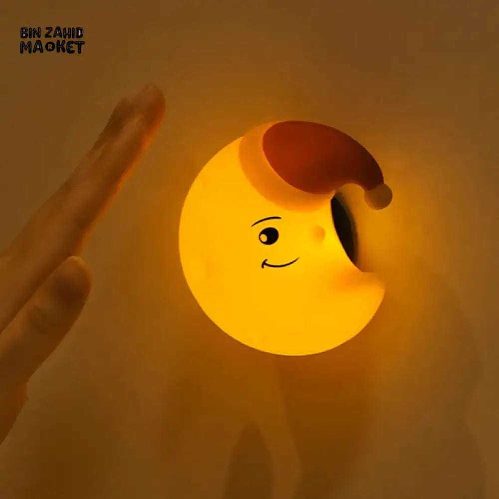 CUTE SILICONE LED NIGHT LIGHT USB RECHARGEABLE TOUCH CONTROL - STICKY CLOUD