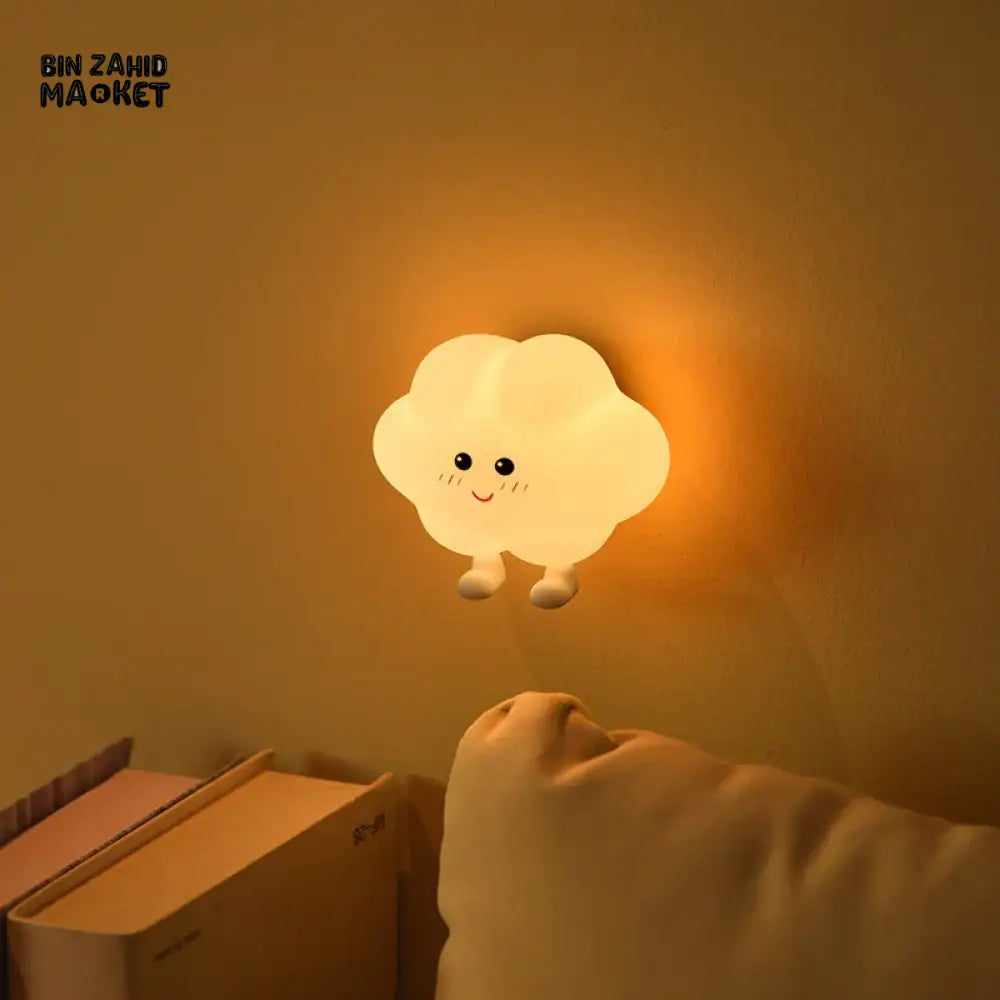 CUTE SILICONE LED NIGHT LIGHT USB RECHARGEABLE TOUCH CONTROL - STICKY STAR