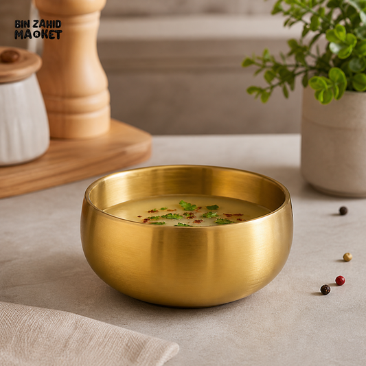 GOLDLUXA GOLDEN SOUP BOWL PREMIUM METAL DINING BOWL 11 CM