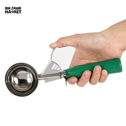 HIGH-QUALITY STAINLESS STEEL ICE CREAM SCOOP WITH PRESSURE RELEASE HANDLE
