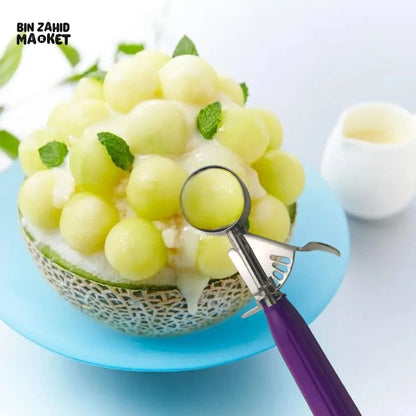 HIGH-QUALITY STAINLESS STEEL ICE CREAM SCOOP WITH PRESSURE RELEASE HANDLE