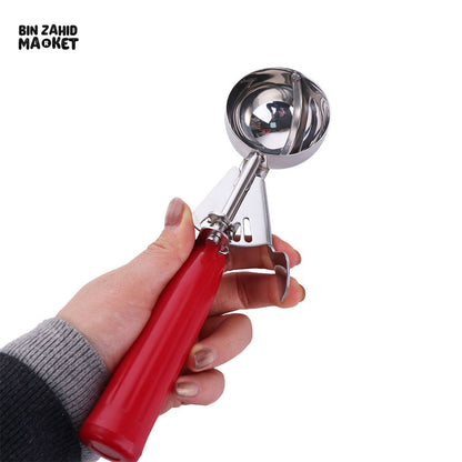 HIGH-QUALITY STAINLESS STEEL ICE CREAM SCOOP WITH PRESSURE RELEASE HANDLE