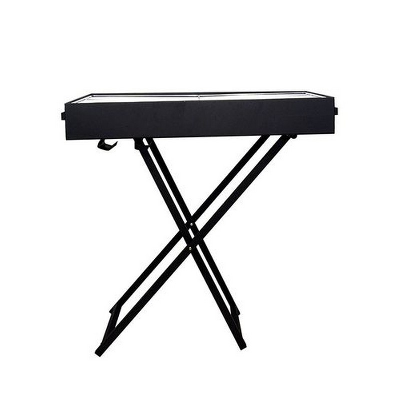 CHARCOAL BBQ GRILL STAND PORTABLE STAINLESS STEEL 31.5”