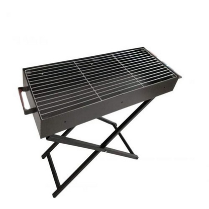 CHARCOAL BBQ GRILL STAND PORTABLE STAINLESS STEEL 31.5”