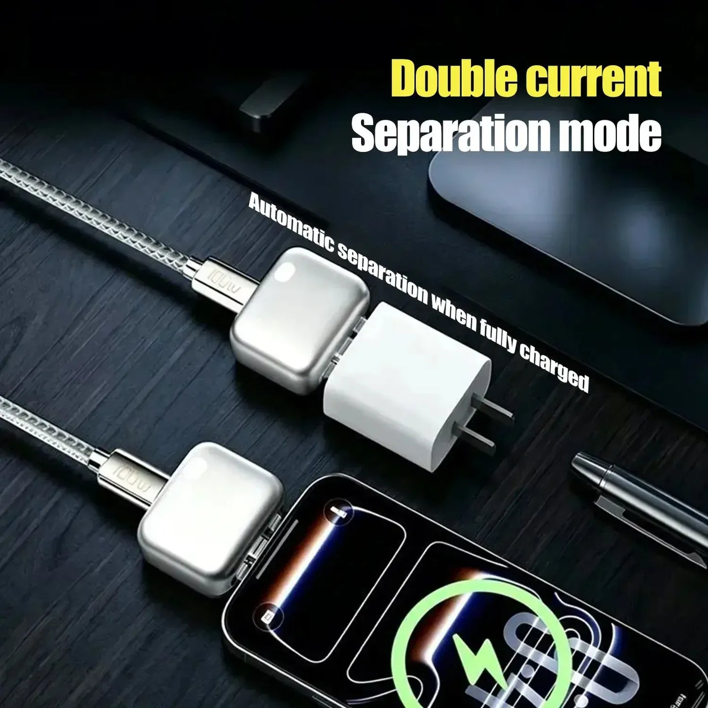140W Smart Auto Disconnect Fast Charging Adapter
