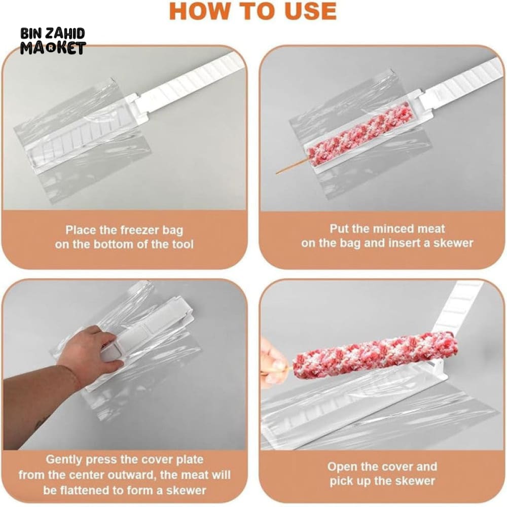 KABAB MAKER FOR SKEWERS & STICKS MANUAL TOOL