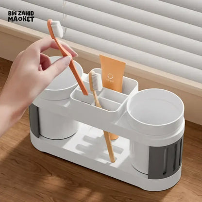 MULTIFUNCTION BATHROOM TOOTHBRUSH & TOOTHPASTE HOLDER