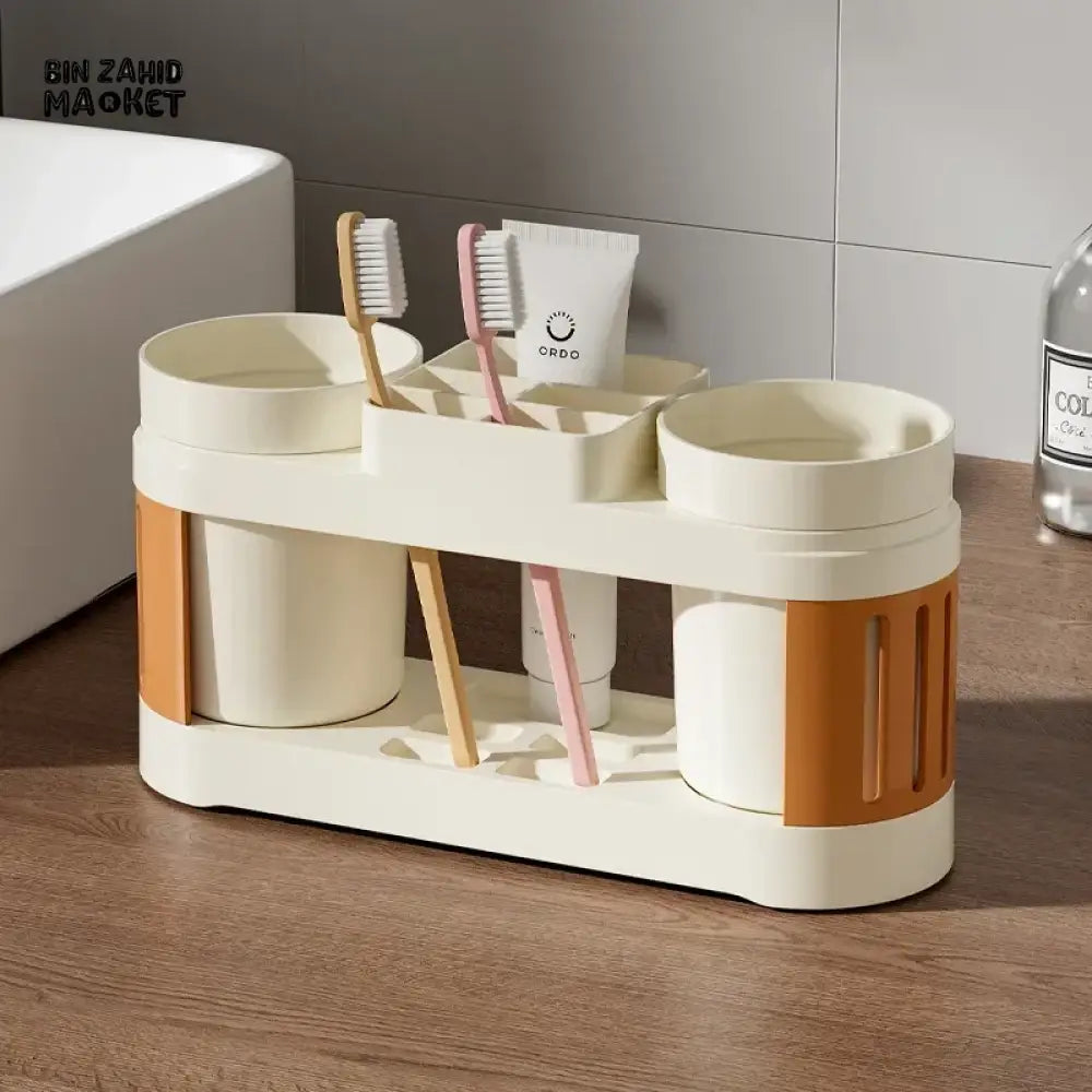 MULTIFUNCTION BATHROOM TOOTHBRUSH & TOOTHPASTE HOLDER