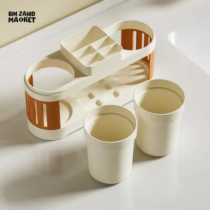 MULTIFUNCTION BATHROOM TOOTHBRUSH & TOOTHPASTE HOLDER