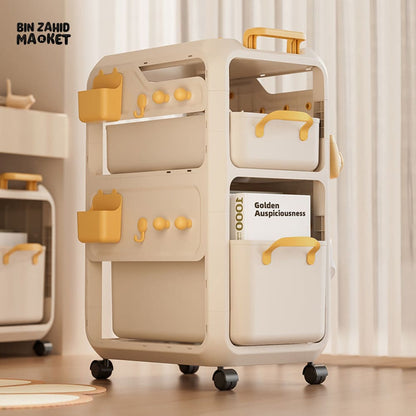 MULTIPURPOSE MOVABLE STORAGE ORGANIZER CART - 3 LAYER