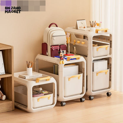 MULTIPURPOSE MOVABLE STORAGE ORGANIZER CART - 3 LAYER