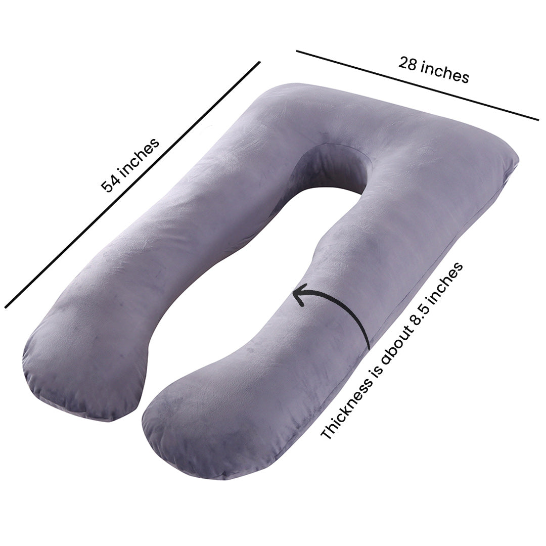 Pregnancy Support Pillow / U- Shape Maternity Pillow / Sleeping Support Pillow In Royal Blue Color