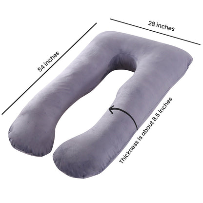 Pregnancy Support Pillow / U- Shape Maternity Pillow / Sleeping Support Pillow In Red Color