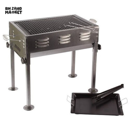 PORTABLE BARBEQUE GRILLER CHARCOAL BBQ TANDOOR GRILL WITH STAND FOR PICNIC CAMPING OUTDOOR INDOOR