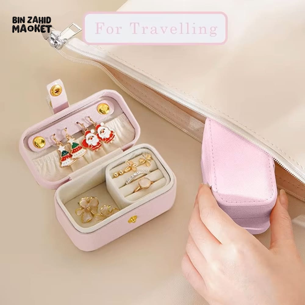 PORTABLE MINI JEWELRY STORAGE BOX