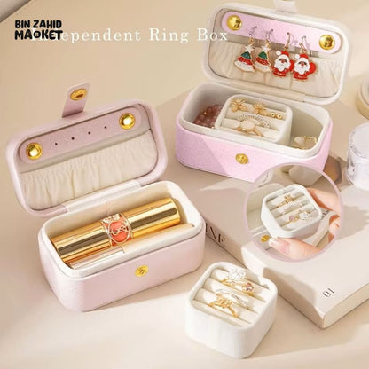 PORTABLE MINI JEWELRY STORAGE BOX