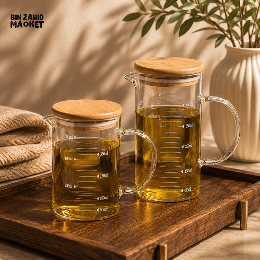 PREMIUM AIRTIGHT GLASS OIL DISPENSER SET 350ML / 500ML
