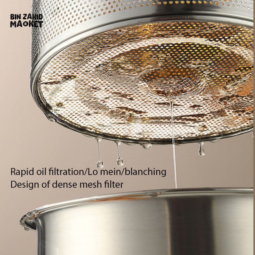 PREMIUM STAINLESS STEEL FRYER COOKING POT