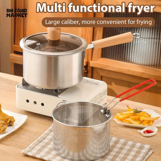 PREMIUM STAINLESS STEEL FRYER COOKING POT