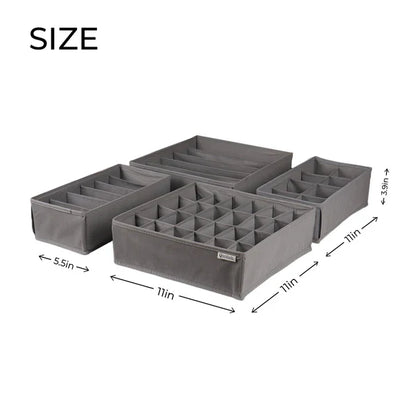 Pack of 4 Drawer Organizers