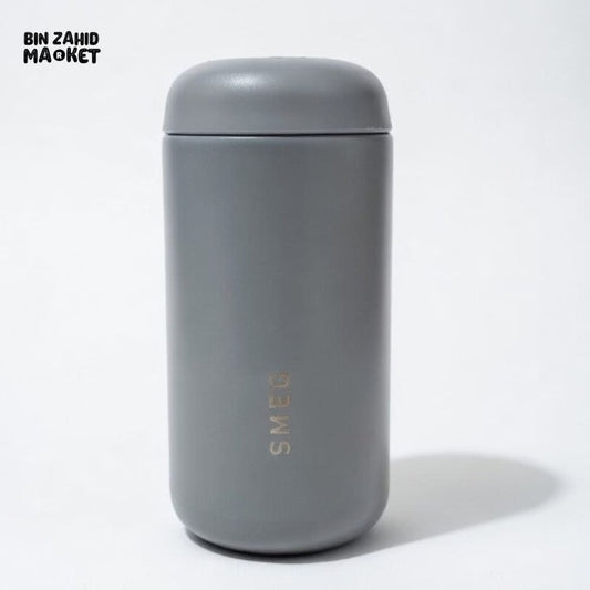 SMEG CAPSULE COFFEE TUMBLER STAINLESS STEEL  350ML - GREY
