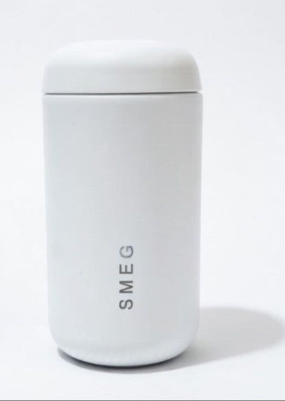 SMEG CAPSULE COFFEE TUMBLER STAINLESS STEEL  350ML - WHITE