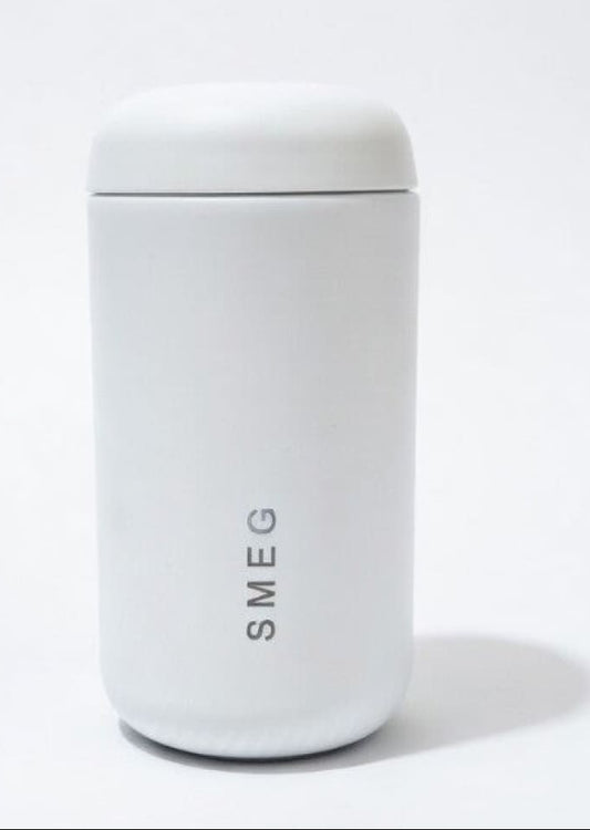 SMEG CAPSULE COFFEE TUMBLER STAINLESS STEEL  350ML - WHITE
