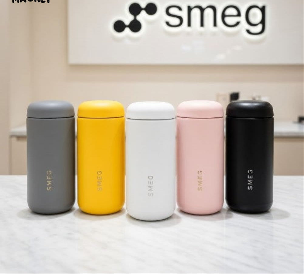SMEG CAPSULE COFFEE TUMBLER STAINLESS STEEL  350ML - YELLOW