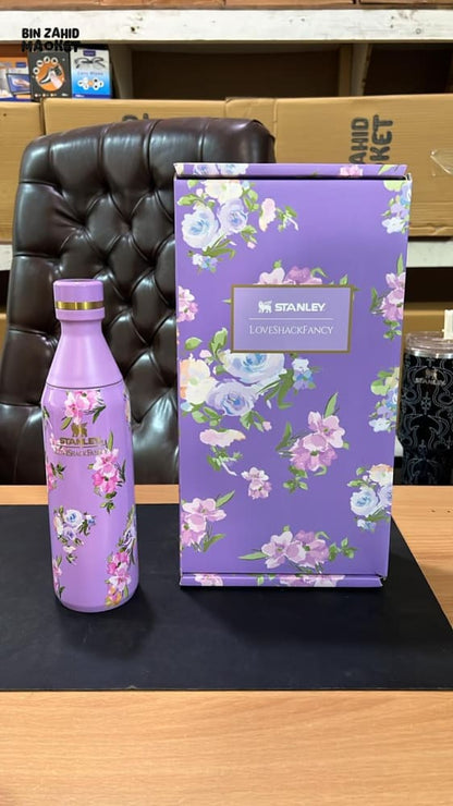 STANLEY X LOVE SHACK FANCY ALL DAY SLIM BOTTLE 16OZ - HAPPY THOUGHTS